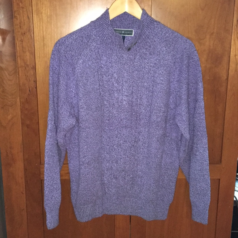 Karen Scott L lavender with interwoven black